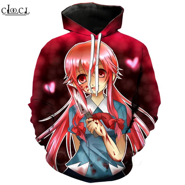 2020 новый стиль аниме future diary hoodie 3d печати unisex gasai юно толстовка мужская одежда пары streetwear с капюшоном батники, Black
2020 новый стиль аниме future diary hoodie 3d печати unisex gasai юно толстовка мужская одежда пары streetwear с капюшоном батники, Black