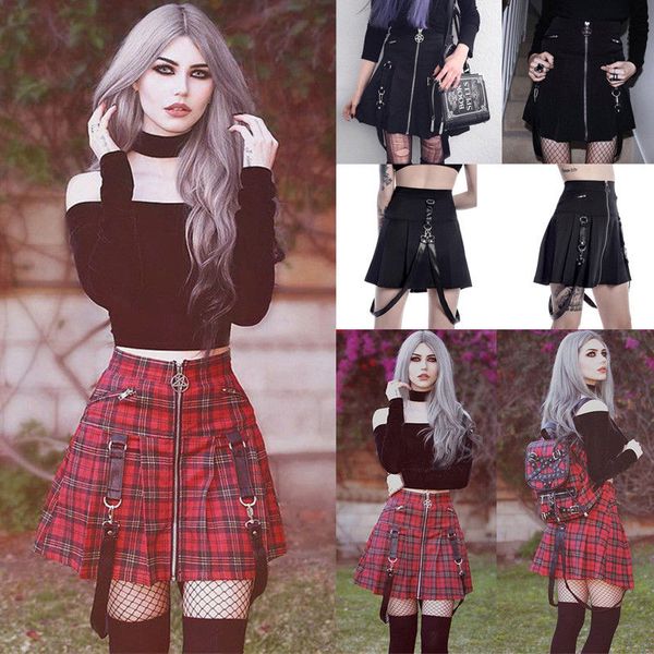 hirigin brand harajuku skirts 2019 lady women mini skirt plaid skirts casual high waist ruffle pleated aline, Black
hirigin brand harajuku skirts 2019 lady women mini skirt plaid skirts casual high waist ruffle pleated aline, Black