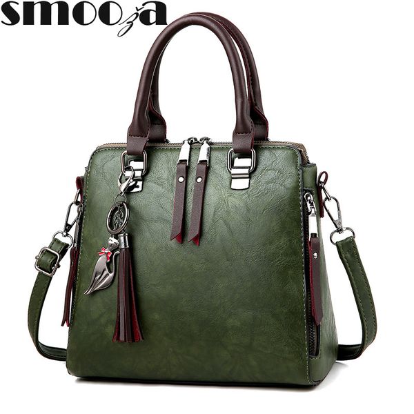 smooza vintage leather women's handbags ladies messenger bags totes tassel designer crossbody shoulder bag boston hand bags
smooza vintage leather women's handbags ladies messenger bags totes tassel designer crossbody shoulder bag boston hand bags
