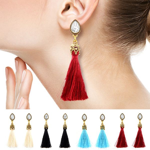 yobohemian long tassel earrings for women crystal drop earrings for wedding fashion diverse statement party jewelry 2019, Silver
yobohemian long tassel earrings for women crystal drop earrings for wedding fashion diverse statement party jewelry 2019, Silver