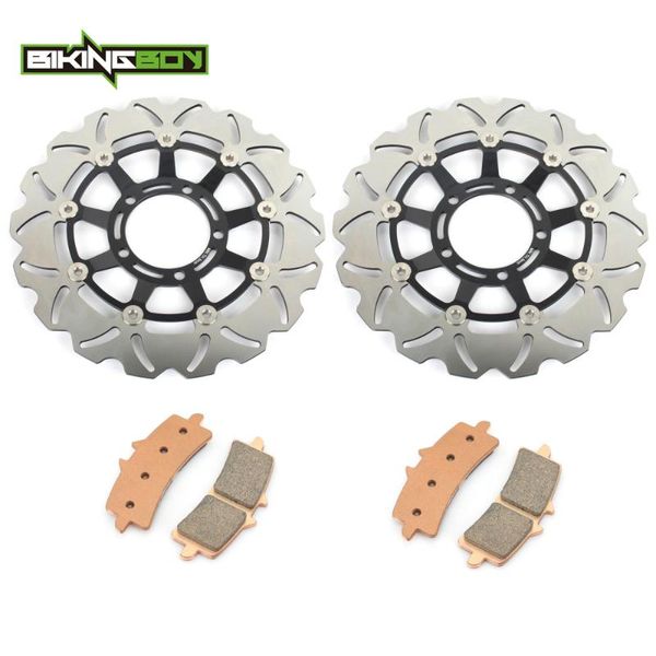 bikingboy black / gold front brake discs disks rotors pads for daytona 675 r 2011 2012 daytona 675r 2011 2012
bikingboy black / gold front brake discs disks rotors pads for daytona 675 r 2011 2012 daytona 675r 2011 2012