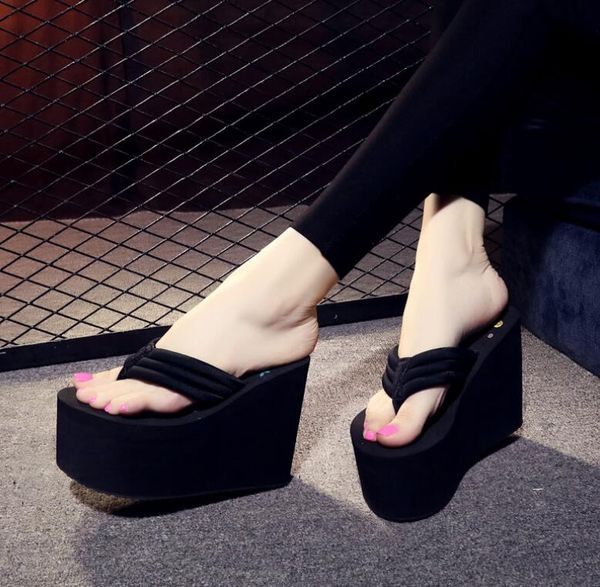 new 11 cm flip flop wedges heels summer sandals slippers woman shoes women girls beach shoe light bottom platform handmade 34-41, Black
new 11 cm flip flop wedges heels summer sandals slippers woman shoes women girls beach shoe light bottom platform handmade 34-41, Black