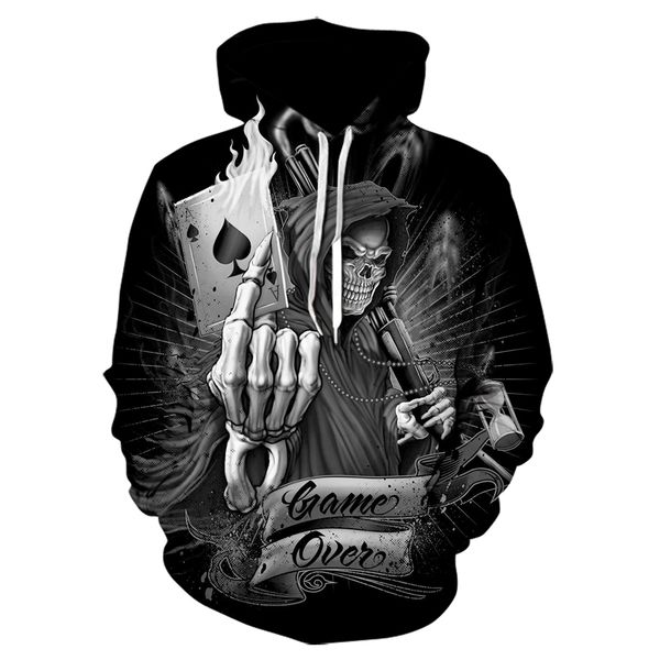 poker skull hoodies sweatshirts 3d hoodie men tracksuit fashion hoody funny pullover autumn streetwear long sleeves drop ship, Black
poker skull hoodies sweatshirts 3d hoodie men tracksuit fashion hoody funny pullover autumn streetwear long sleeves drop ship, Black