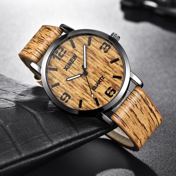 stylish simple casual women's watch ultra-thin fashion women men wood texture watch imitation wooden retro leather quartz, Slivery;brown
stylish simple casual women's watch ultra-thin fashion women men wood texture watch imitation wooden retro leather quartz, Slivery;brown