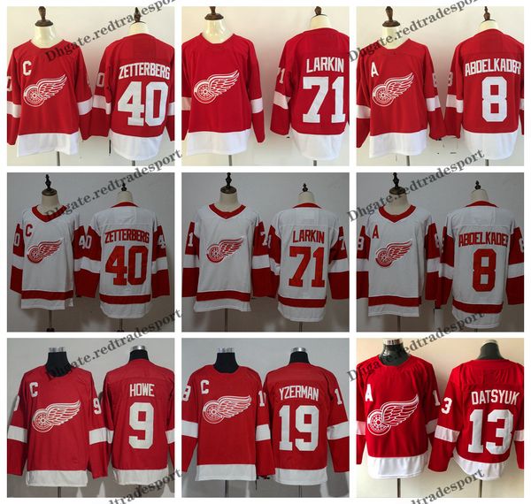 2019 detroit red wings 8 justin abdelkader 71 dylan larkin 40 henrik zetterberg gordie howe 19 steve yzerman 13 pavel datsyuk hockey jerseys, Black;red
2019 detroit red wings 8 justin abdelkader 71 dylan larkin 40 henrik zetterberg gordie howe 19 steve yzerman 13 pavel datsyuk hockey jerseys, Black;red