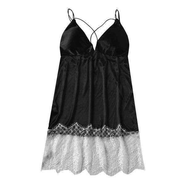 women lace v neck backless lingerie nightdress nightgowns cross strap sleepwear ladies camisola nightwear nighty plus size, Black;red
women lace v neck backless lingerie nightdress nightgowns cross strap sleepwear ladies camisola nightwear nighty plus size, Black;red