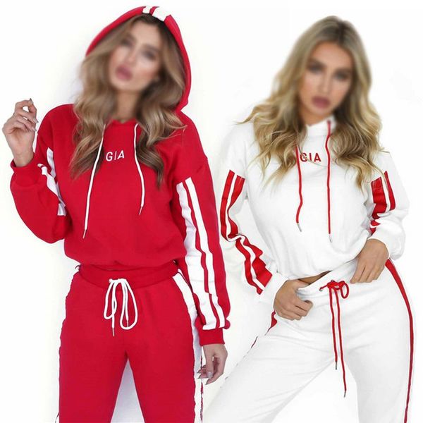 new fashion women winter women set casual stripe hooded long sleeve female tracksuit sport +long pants set red white color
new fashion women winter women set casual stripe hooded long sleeve female tracksuit sport +long pants set red white color