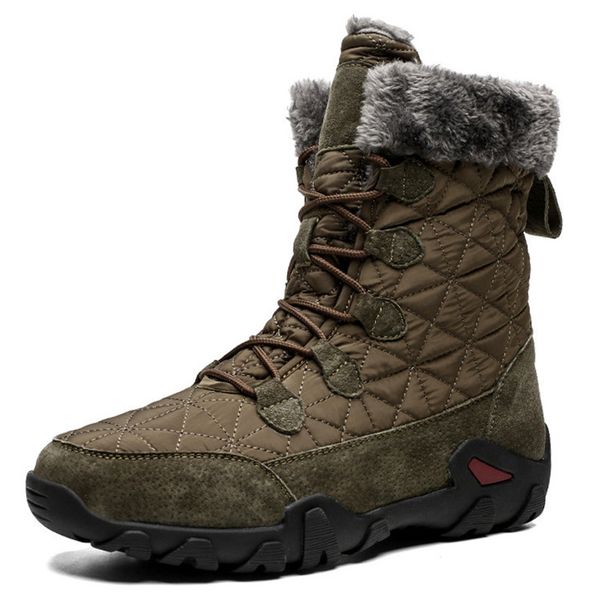winter snow boots for men warm thick plush platform ankle boots mens outdoor waterproof hiking hunting anti-slip flat shoe260q, Black
winter snow boots for men warm thick plush platform ankle boots mens outdoor waterproof hiking hunting anti-slip flat shoe260q, Black