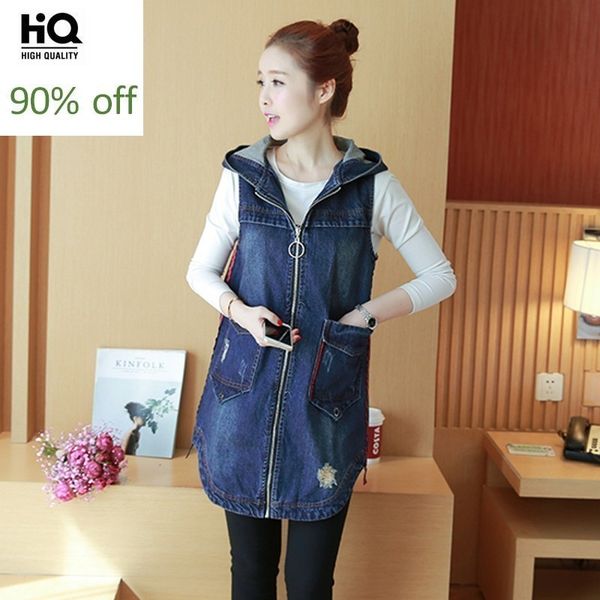bf wind casual loose womens vest long style denim female jaqueta hole ripped sleeveless vest hooded jeans coat colete feminino, Black;white
bf wind casual loose womens vest long style denim female jaqueta hole ripped sleeveless vest hooded jeans coat colete feminino, Black;white