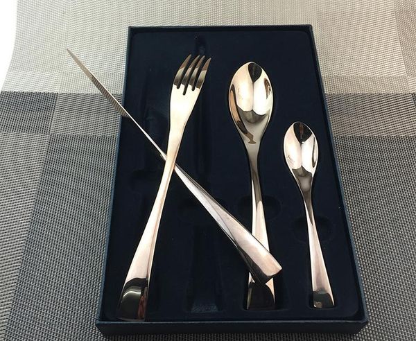 western korean 4pc/set rose gold stainless steel cutlery with gift box western luxury silverware dinner fork s poon knife box cutlery
western korean 4pc/set rose gold stainless steel cutlery with gift box western luxury silverware dinner fork s poon knife box cutlery
