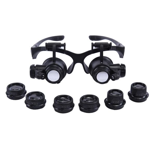 magnifier magnifying glasses watch repair 10x 15x 20x dual eye jewelry with 2 led lights loupe lens for dental applications
magnifier magnifying glasses watch repair 10x 15x 20x dual eye jewelry with 2 led lights loupe lens for dental applications