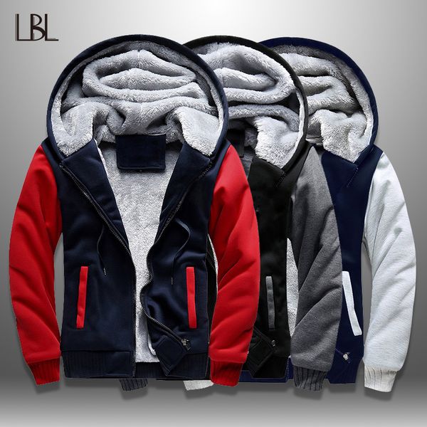 lbl casual mens fleece warm hoodies winter outwear thicken jacket men slim fit zipper hooded hoody man streetwear tracksuit male t200102, Black;brown
lbl casual mens fleece warm hoodies winter outwear thicken jacket men slim fit zipper hooded hoody man streetwear tracksuit male t200102, Black;brown