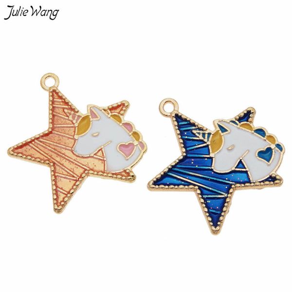 julie wang 10pcs enamel jewelry pendant enamel unicorn star charm blue orange bracelet earring accessories jewelry making, Bronze;silver
julie wang 10pcs enamel jewelry pendant enamel unicorn star charm blue orange bracelet earring accessories jewelry making, Bronze;silver
