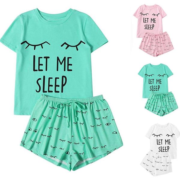 nightwear 2019 womens pajamas set casual shorts short sleeve print cotton t-shirt sleepwear set pyjama femme pijama mujer, Black;red
nightwear 2019 womens pajamas set casual shorts short sleeve print cotton t-shirt sleepwear set pyjama femme pijama mujer, Black;red