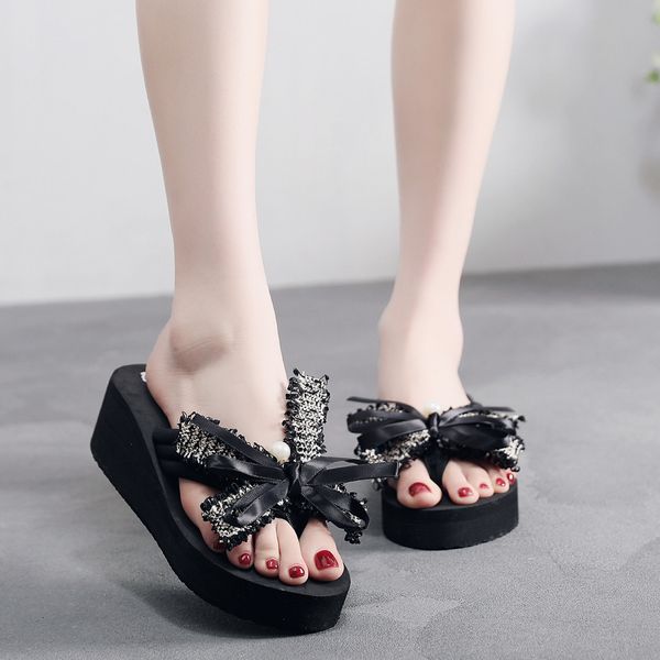 bowknot slippers women shoes summer 2019 new arrvial fashion bowknot home wedges beachwear shoes slippers chanclas mujer 2019, Black
bowknot slippers women shoes summer 2019 new arrvial fashion bowknot home wedges beachwear shoes slippers chanclas mujer 2019, Black