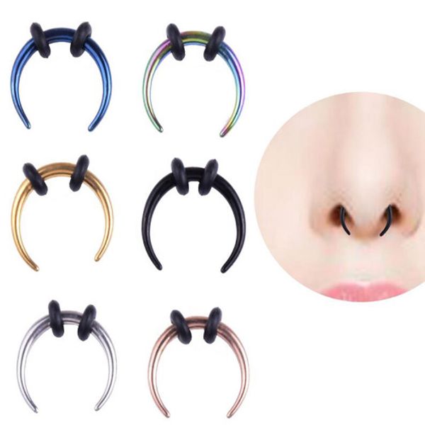 surgical steel ox horn vintage nose septum hoop rings ear septum clicker horseshoe nose ear taper piercing body jewelry, Silver
surgical steel ox horn vintage nose septum hoop rings ear septum clicker horseshoe nose ear taper piercing body jewelry, Silver