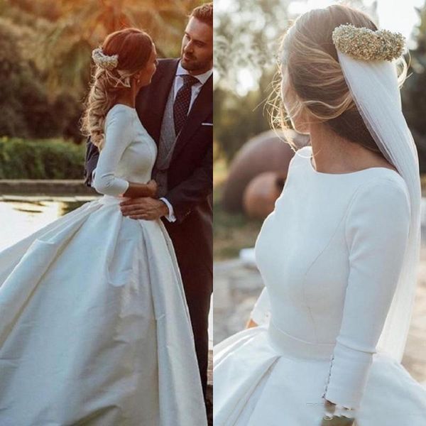 простой винтажная линия свадебные платья с длинным рукавом low cut backless суд поезд плюс размер свадебные платья сшитое, White
простой винтажная линия свадебные платья с длинным рукавом low cut backless суд поезд плюс размер свадебные платья сшитое, White