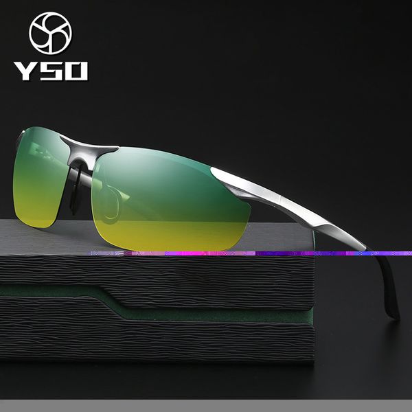 yso sunglasses men polarized uv400 aluminium magnesium frame hd night vision driving glasses semi rimless accessory for men 8179, White;black
yso sunglasses men polarized uv400 aluminium magnesium frame hd night vision driving glasses semi rimless accessory for men 8179, White;black