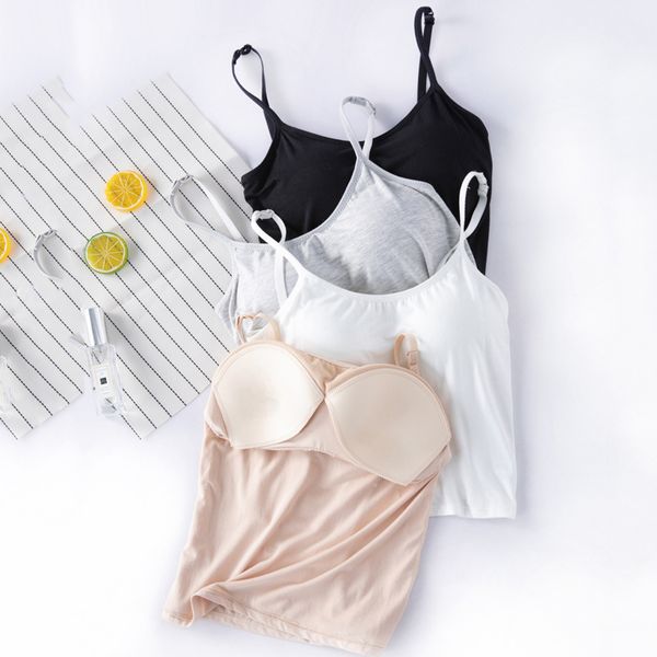 women tank sleeveless slim solid vest off shoulder halter seamless bralette tees women underwear corset camisole, White
women tank sleeveless slim solid vest off shoulder halter seamless bralette tees women underwear corset camisole, White