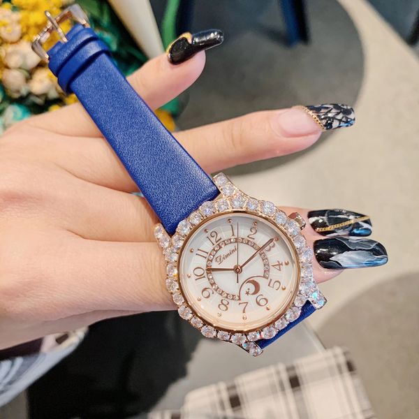 popular candy colors waterproof genuine leather strap watches for women cz crystals jewelry watch quartz stars moon wrist watch, Slivery;brown
popular candy colors waterproof genuine leather strap watches for women cz crystals jewelry watch quartz stars moon wrist watch, Slivery;brown