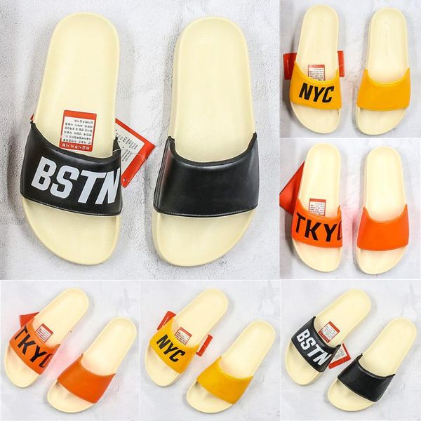 2020 new beach slippers yellow orange black summer sandals trend men women scuffs slippers size 36-45
2020 new beach slippers yellow orange black summer sandals trend men women scuffs slippers size 36-45