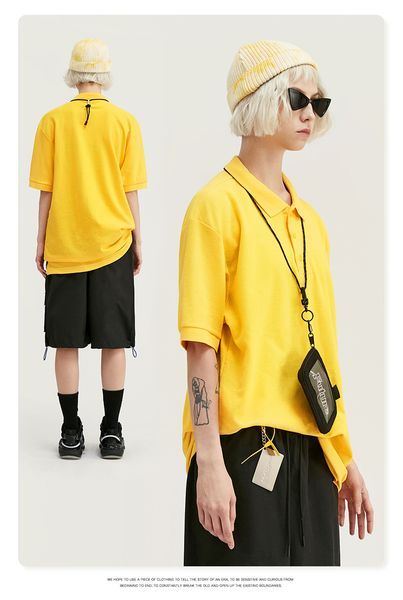 inf men's wear | summer 2020 polo collar breathable honeycomb loose solid color lapel men's and women's short sleeve t-shirt, White;black
inf men's wear | summer 2020 polo collar breathable honeycomb loose solid color lapel men's and women's short sleeve t-shirt, White;black