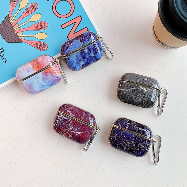 Luxury Airpods Pro case TPU for airpods case protective shell new electroplated marble earphone shell fashion-2
Luxury Airpods Pro case TPU for airpods case protective shell new electroplated marble earphone shell fashion-2