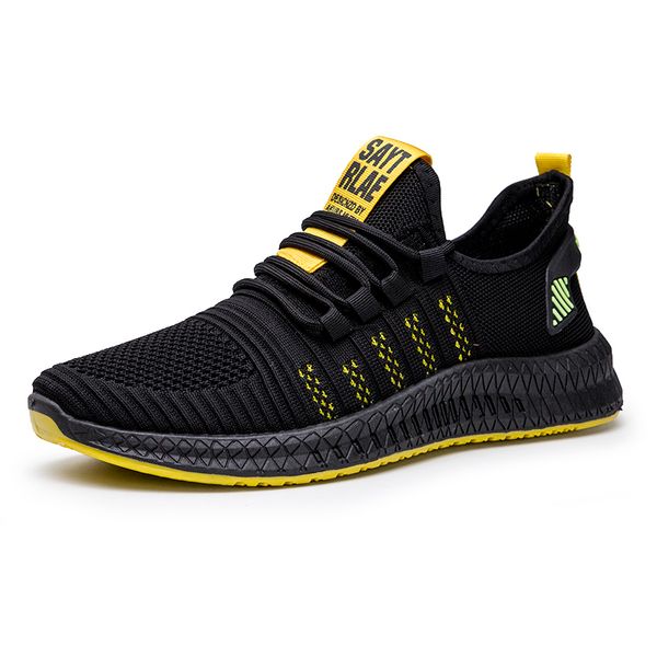2020 men's sneakers breathable mesh men casual shoes comfortable man flats shoes black yellow male jogging footweae size 41 42
2020 men's sneakers breathable mesh men casual shoes comfortable man flats shoes black yellow male jogging footweae size 41 42