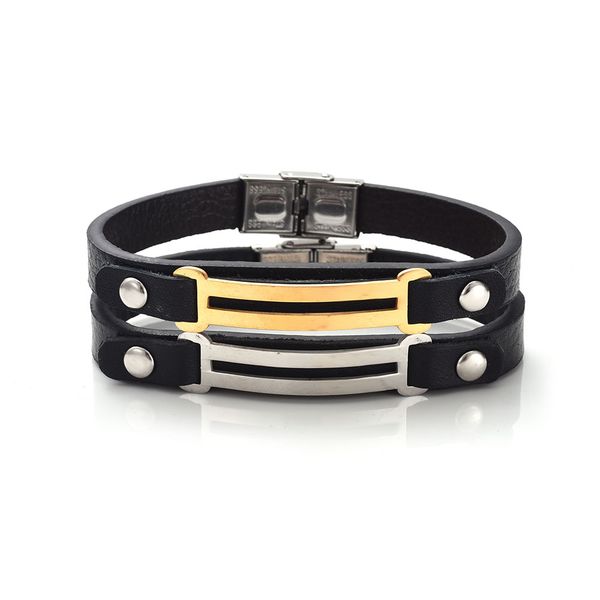 мода классический кожаный браслет аксессуары оптом моды из нержавеющей стали европейский и американский стиль простой браслет, White 
мода классический кожаный браслет аксессуары оптом моды из нержавеющей стали европейский и американский стиль простой браслет, White