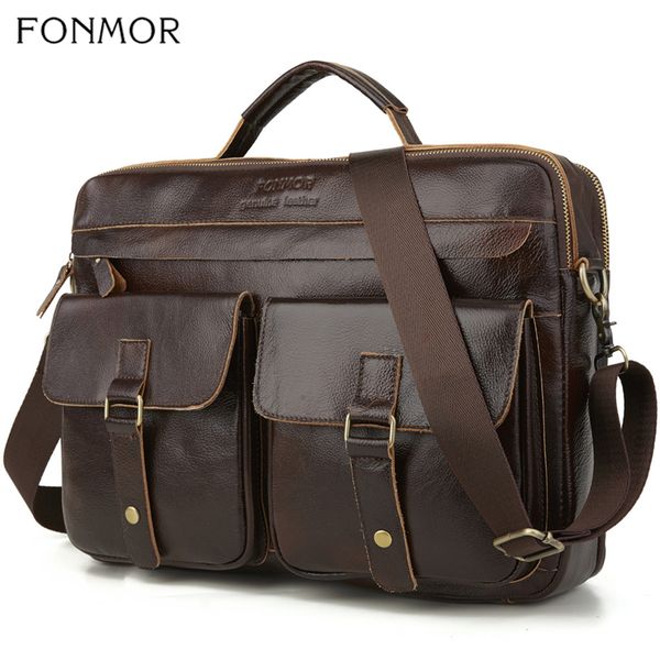 fonmor new 100%cowhide briefcases men big totes genuine leather handbag zipper male business hasp pocket soft handle bags cj191212
fonmor new 100%cowhide briefcases men big totes genuine leather handbag zipper male business hasp pocket soft handle bags cj191212
