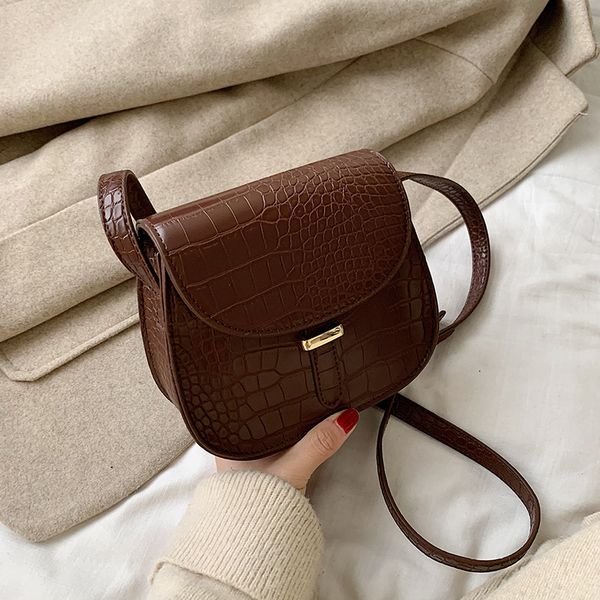 2020 new female bag shoulder bag crocodile pattern small korean version messenger retro single shoulder saddle
2020 new female bag shoulder bag crocodile pattern small korean version messenger retro single shoulder saddle