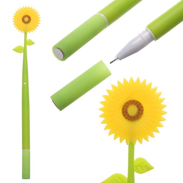 1/3 pcs 0.5mm black ink sunflower silicone gel pen roller ball pens office stationery school supplies gift
1/3 pcs 0.5mm black ink sunflower silicone gel pen roller ball pens office stationery school supplies gift
