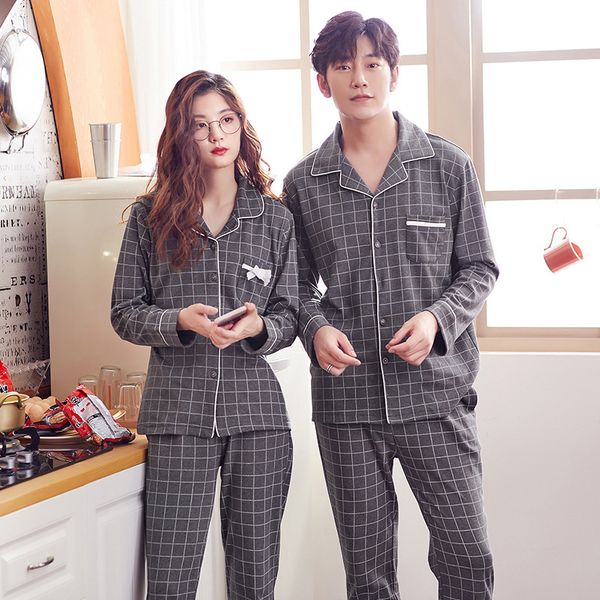 factory direct 2019 autumn cotton long-sleeved cardigan pajamas women plaid casual home service couples suit wholesale
factory direct 2019 autumn cotton long-sleeved cardigan pajamas women plaid casual home service couples suit wholesale