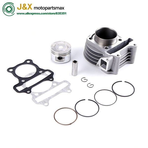 

gy6 50cc 80cc 100cc cylinder 47mm 50mm cylinder piston rings assy 4 stroke scooter moped atv with 139qmb 139qma engine