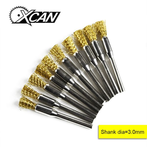 xcan 10pcs stainless steel /nylon/brass pencil wheel brush 3.0mm shank for dremel rotary tools
xcan 10pcs stainless steel /nylon/brass pencil wheel brush 3.0mm shank for dremel rotary tools