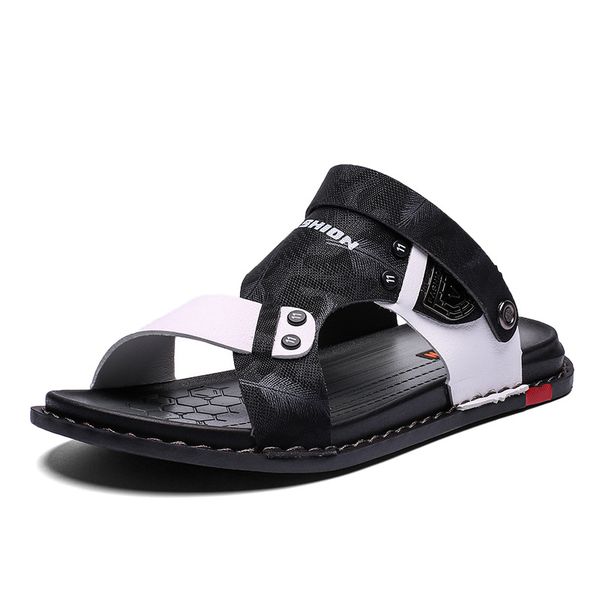 2020 men's sandals summer leather sandals men casual shoes men slippers sneakers summer shoes flip flops leather, Black
2020 men's sandals summer leather sandals men casual shoes men slippers sneakers summer shoes flip flops leather, Black