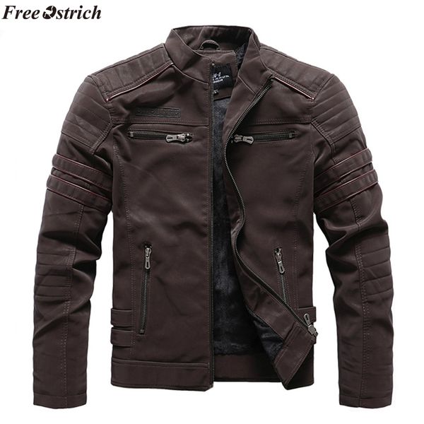 ostrich men jacket 2019 men casual solid color stand jacket zipper long sleeve coats outwear blouses new men's, Black;brown
ostrich men jacket 2019 men casual solid color stand jacket zipper long sleeve coats outwear blouses new men's, Black;brown