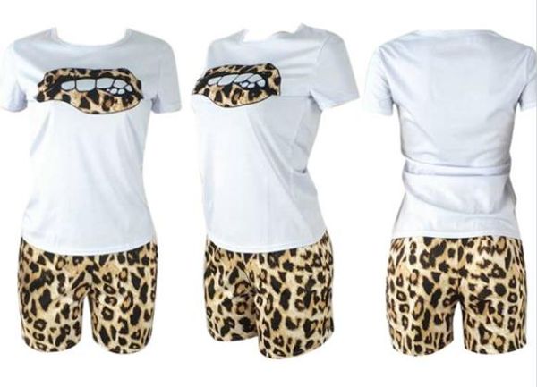 women tracksuit summer leopard printed panelled lips short sleeve womens 2pcs set casual sport female suits, Gray
women tracksuit summer leopard printed panelled lips short sleeve womens 2pcs set casual sport female suits, Gray