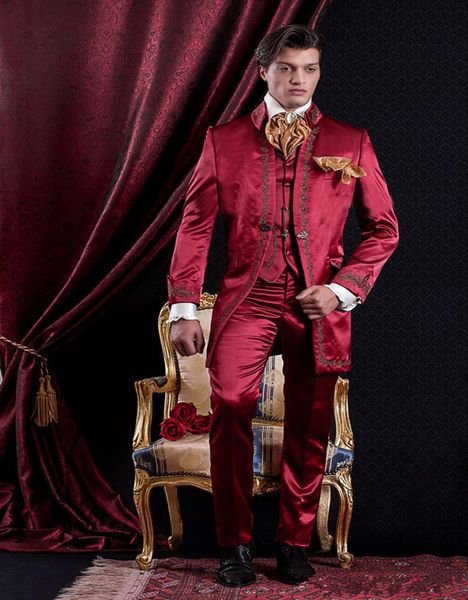 новый 3 шт вышивают красный groomsmen мандарин отворотом groom tuxedos мужские костюмы свадебные / выпускной вечер / ужин шафер blazer (курт, Black;gray
новый 3 шт вышивают красный groomsmen мандарин отворотом groom tuxedos мужские костюмы свадебные / выпускной вечер / ужин шафер blazer (курт, Black;gray
