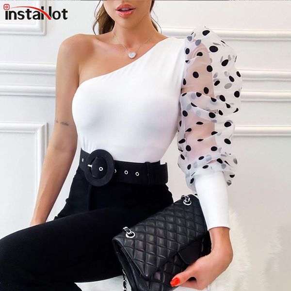 instahot сетки puff рукавом футболки женские на одно плечо в горошек с прозрачными длинным рукавом сексуальная элегантный тройник верхний же, White
instahot сетки puff рукавом футболки женские на одно плечо в горошек с прозрачными длинным рукавом сексуальная элегантный тройник верхний же, White