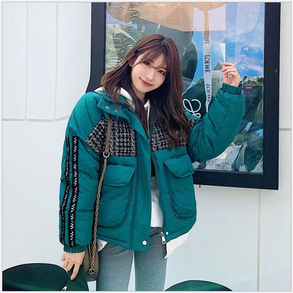 winter women's coat 2019 winter parka women's short section cotton coat loose over clothes student clothes 291, Black
winter women's coat 2019 winter parka women's short section cotton coat loose over clothes student clothes 291, Black