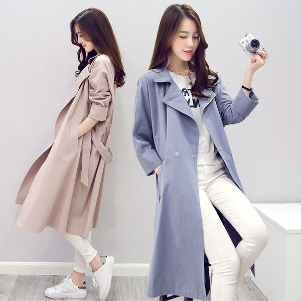 2019 new trench coat for women turn-down collar women's coats british clothing long female spring autumn womens windbreaker, Tan;black
2019 new trench coat for women turn-down collar women's coats british clothing long female spring autumn womens windbreaker, Tan;black