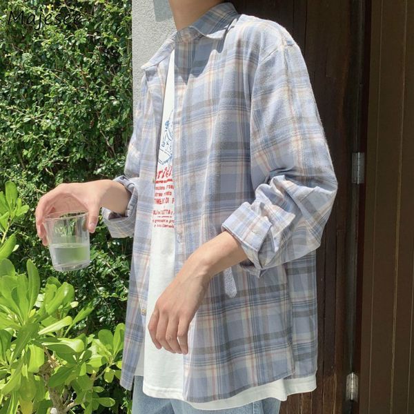men shirts long sleeve plaid harajuku ulzzang loose plus size 3xl daily fashion male casual all-match streetwear chic, White;black
men shirts long sleeve plaid harajuku ulzzang loose plus size 3xl daily fashion male casual all-match streetwear chic, White;black