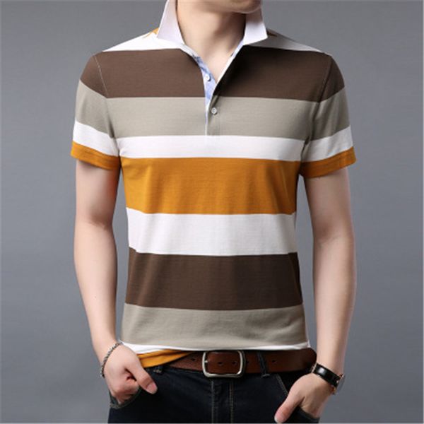 men short sleeve polo chest three stripe color matching fashion collocation cross border lapels men short sleeve polo shirt, White;black
men short sleeve polo chest three stripe color matching fashion collocation cross border lapels men short sleeve polo shirt, White;black