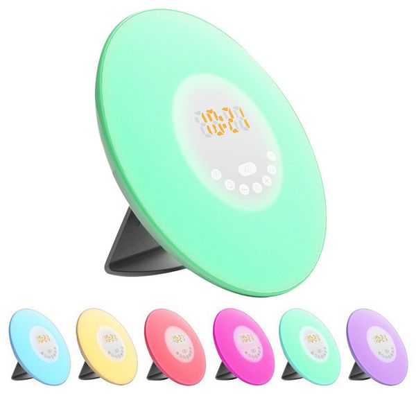 natural lamp alarm originality function led touch bedside lamp radio