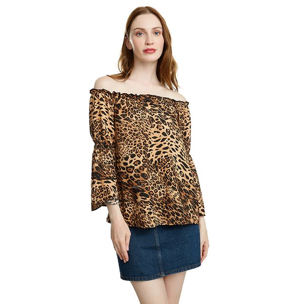 summer women blouse fashion slash neck chiffon shirts casual leopard printed long sleeve blouse office lady shirts, White
summer women blouse fashion slash neck chiffon shirts casual leopard printed long sleeve blouse office lady shirts, White