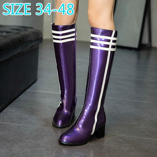 fashion over the knee boots women botas mujer thick heels rubber women high boots pointed toe pu high heels pumps shoes pu, Black
fashion over the knee boots women botas mujer thick heels rubber women high boots pointed toe pu high heels pumps shoes pu, Black