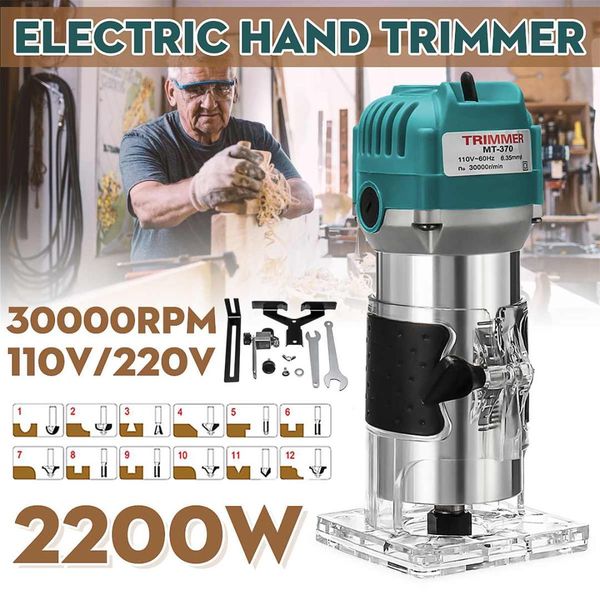 110v/220v 2200w 6.35mm electric hand trimmer wood laminate palms router joiners router for woodworking power tool kit
110v/220v 2200w 6.35mm electric hand trimmer wood laminate palms router joiners router for woodworking power tool kit