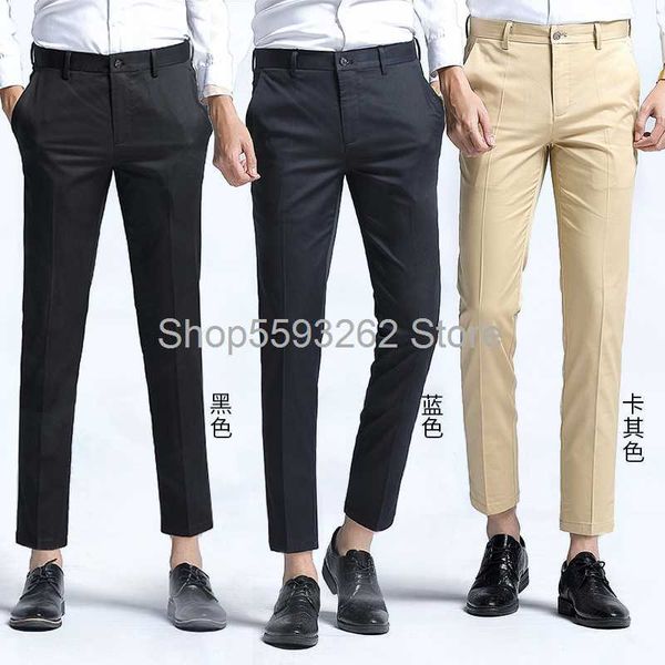 2020 men's ankle-length pants trousers slim youth stretch non-iron anti-wrinkle high-end pants casual dress, White;black
2020 men's ankle-length pants trousers slim youth stretch non-iron anti-wrinkle high-end pants casual dress, White;black