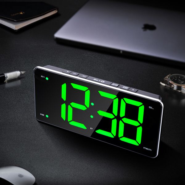 alarm clock led fm clock radio double alarm light dark adjustment digital table usb charge
alarm clock led fm clock radio double alarm light dark adjustment digital table usb charge